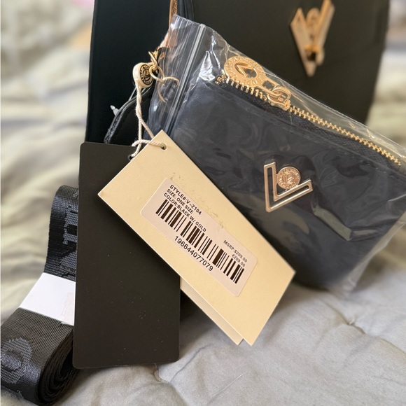 Valentino Orlandi Black Handbag with Gold Accents - Picture 2 of 9